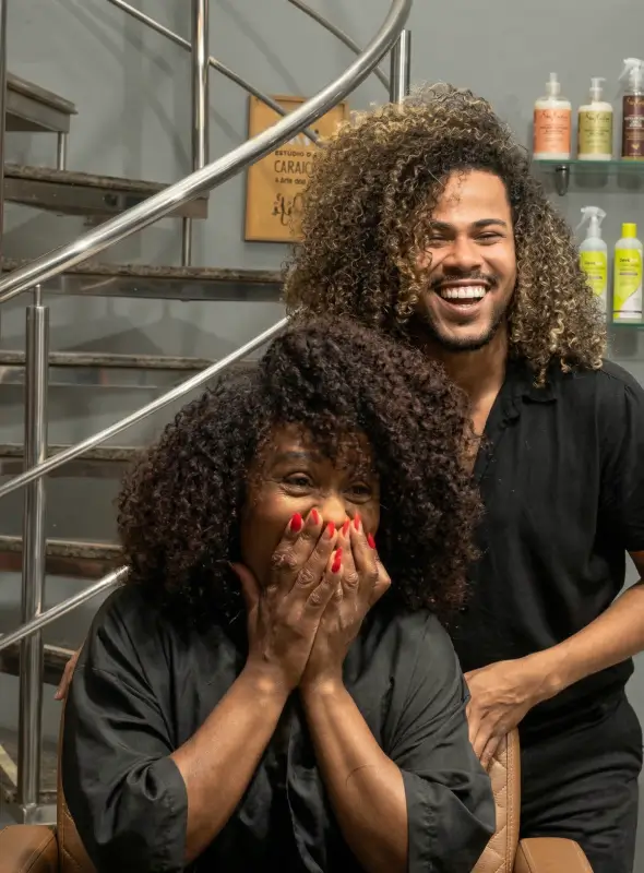 Lucas Rosa na Área de Atendimento